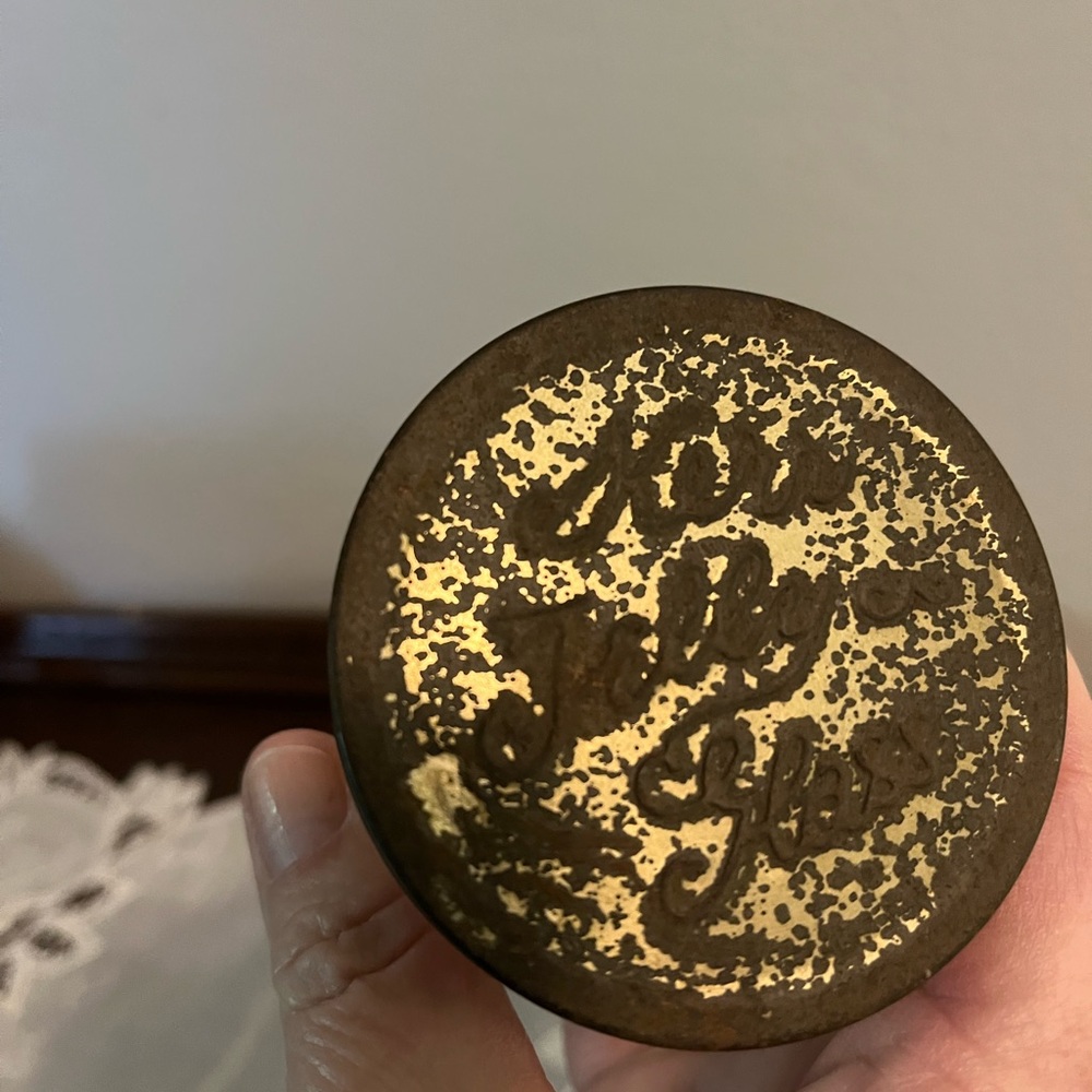 Vintage Gold and Brown Kerr Jelly Jar Lid